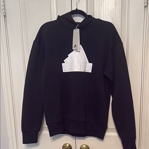 Adidas Black and White Crewneck Sweaters